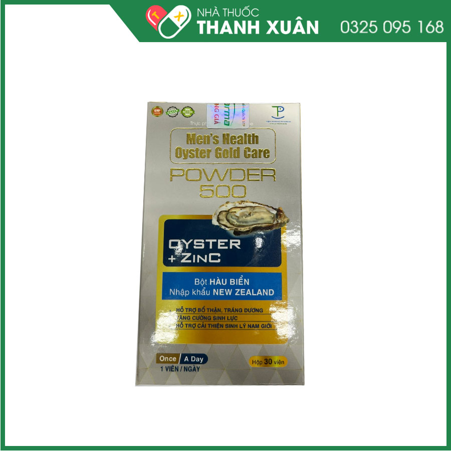 Men's Health Oyster Gold Care Powder 500 hỗ trợ tăng cường sinh lý nam